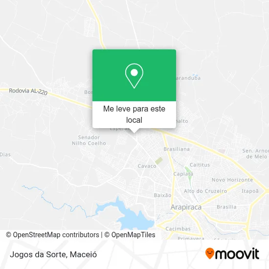 Jogos da Sorte mapa