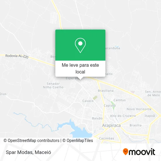 Spar Modas mapa