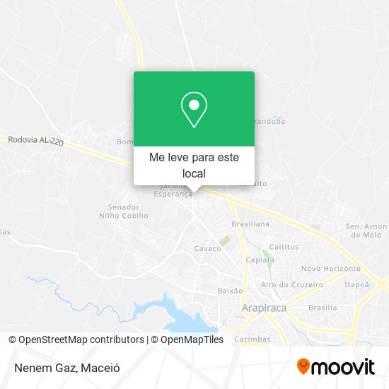 Nenem Gaz mapa