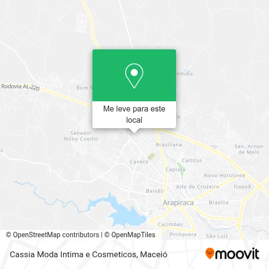 Cassia Moda Intima e Cosmeticos mapa