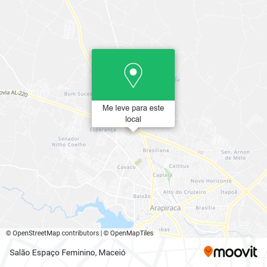 Salão Espaço Feminino mapa