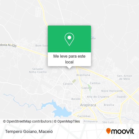 Tempero Goiano mapa