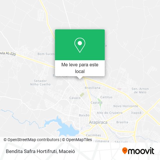 Bendita Safra Hortifruti mapa