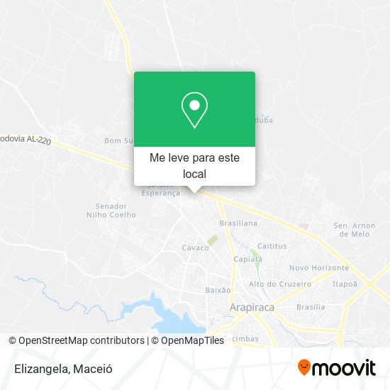Elizangela mapa