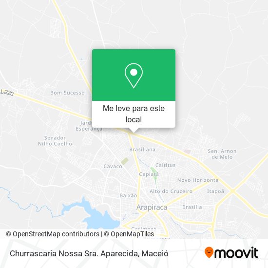 Churrascaria Nossa Sra. Aparecida mapa