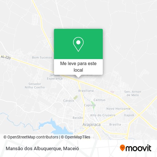 Mansão dos Albuquerque mapa