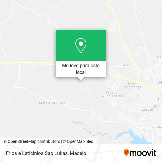 Frios e Laticinios Sao Lukas mapa