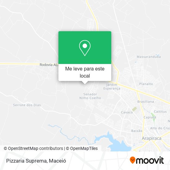 Pizzaria Suprema mapa
