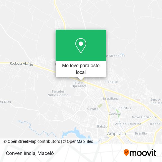 Conveniência mapa
