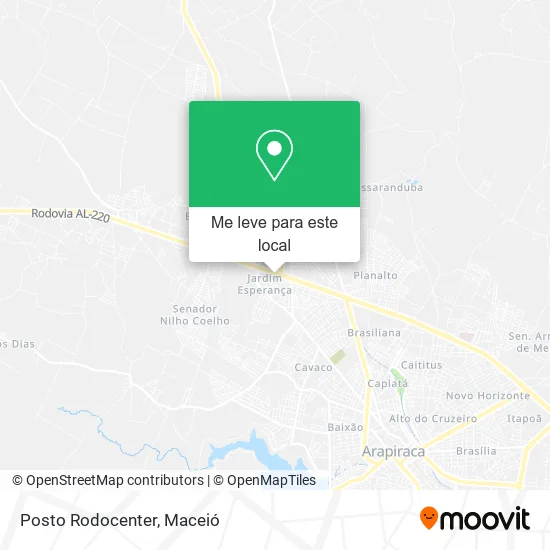 Posto Rodocenter mapa