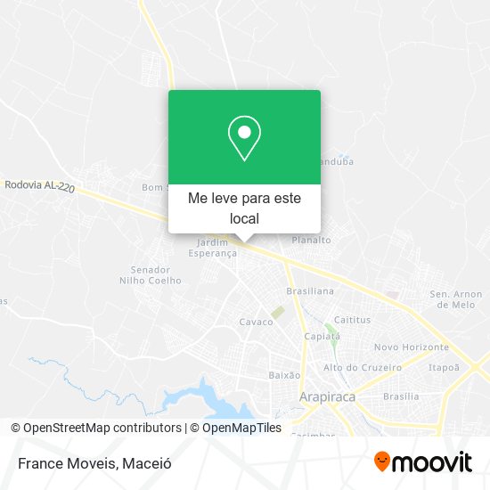 France Moveis mapa