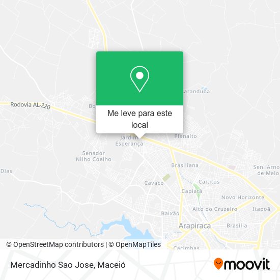 Mercadinho Sao Jose mapa