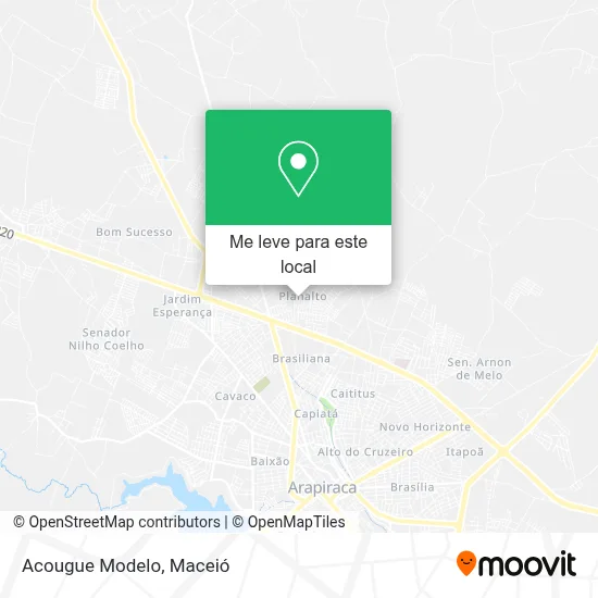 Acougue Modelo mapa