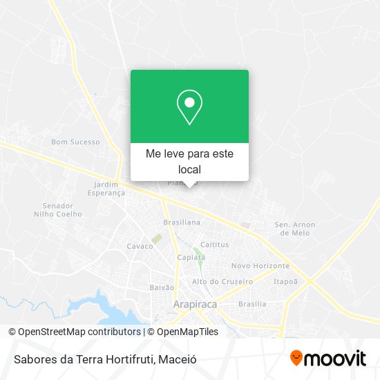 Sabores da Terra Hortifruti mapa