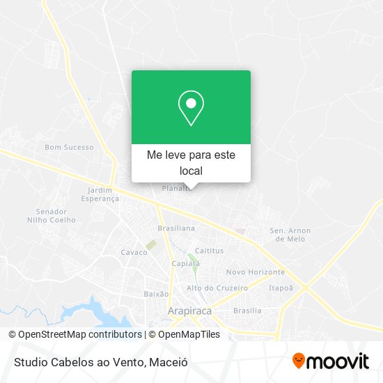 Studio Cabelos ao Vento mapa