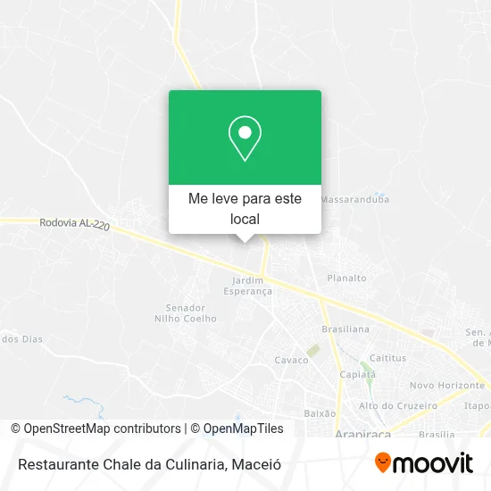 Restaurante Chale da Culinaria mapa