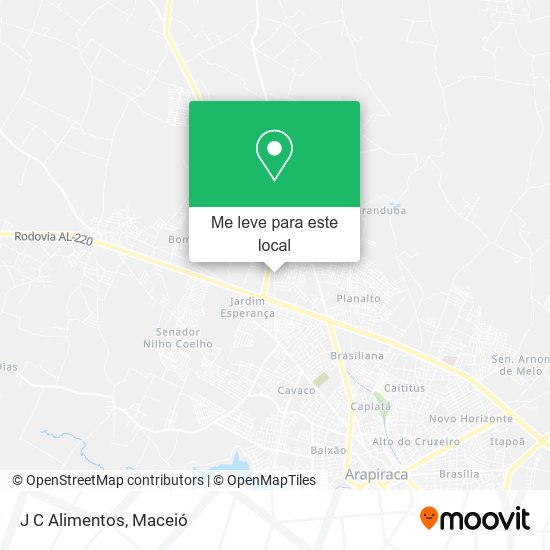 J C Alimentos mapa