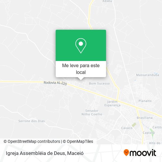Igreja Assembléia de Deus mapa