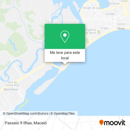 Passeio 9 Ilhas mapa