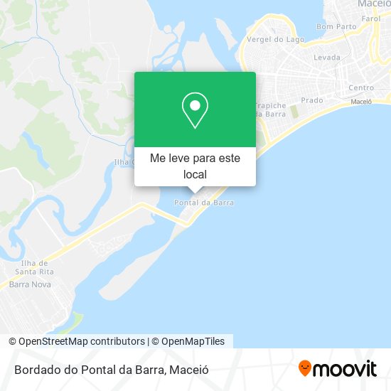 Bordado do Pontal da Barra mapa