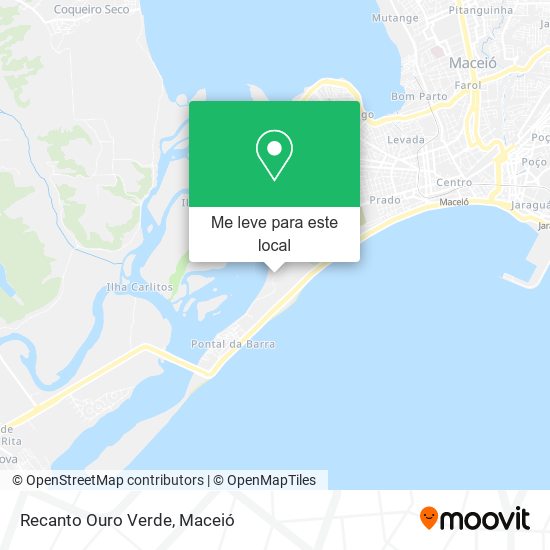 Recanto Ouro Verde mapa