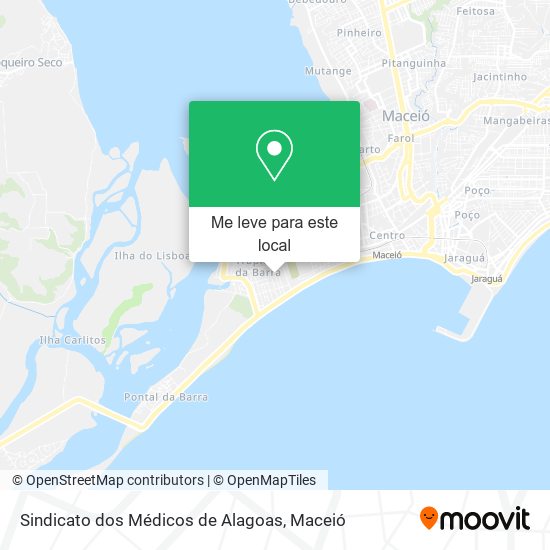 Sindicato dos Médicos de Alagoas mapa