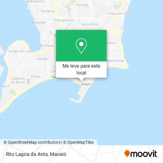 Ritz Lagoa da Anta mapa