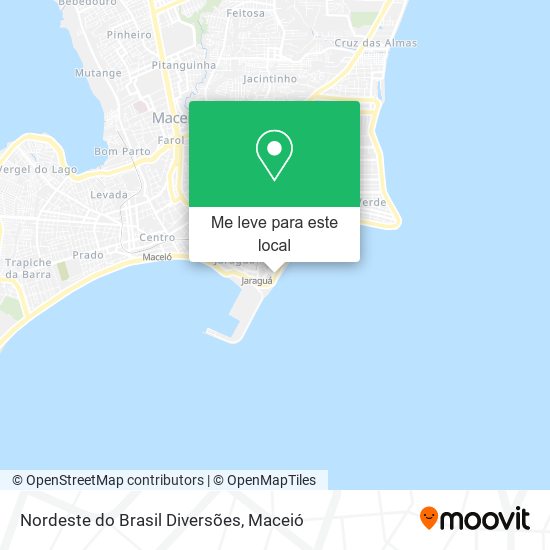 Nordeste do Brasil Diversões mapa