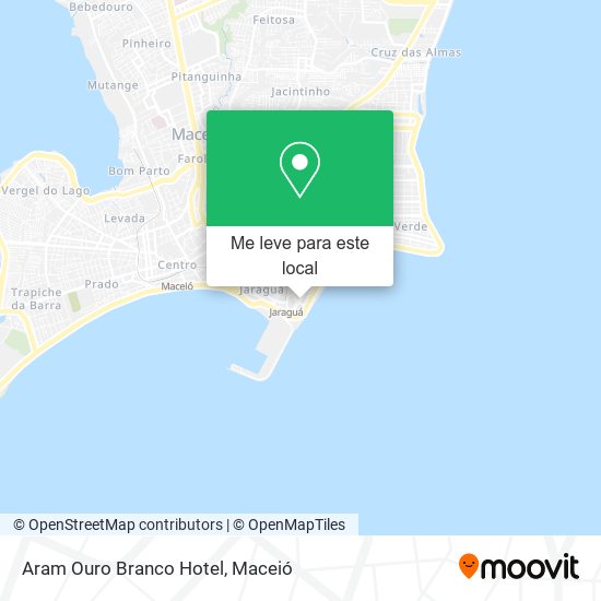 Aram Ouro Branco Hotel mapa