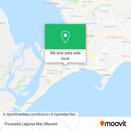 Pousada Laguna Mar mapa