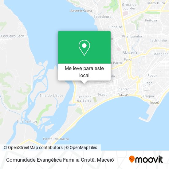 Comunidade Evangélica Familia Cristã mapa