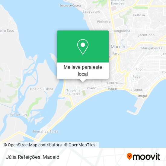 Júlia Refeições mapa