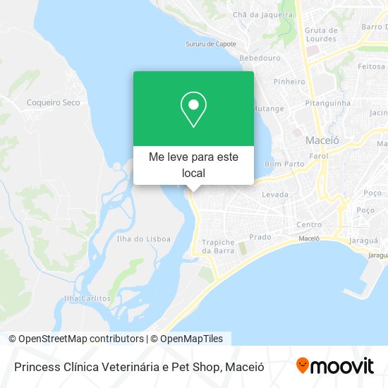 Princess Clínica Veterinária e Pet Shop mapa
