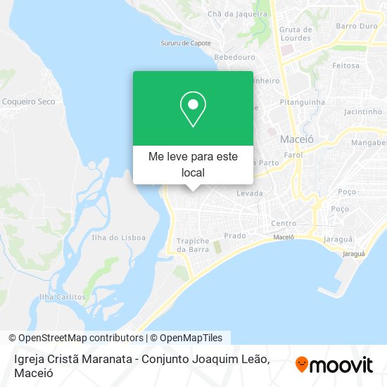 Igreja Cristã Maranata - Conjunto Joaquim Leão mapa