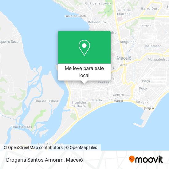 Drogaria Santos Amorim mapa