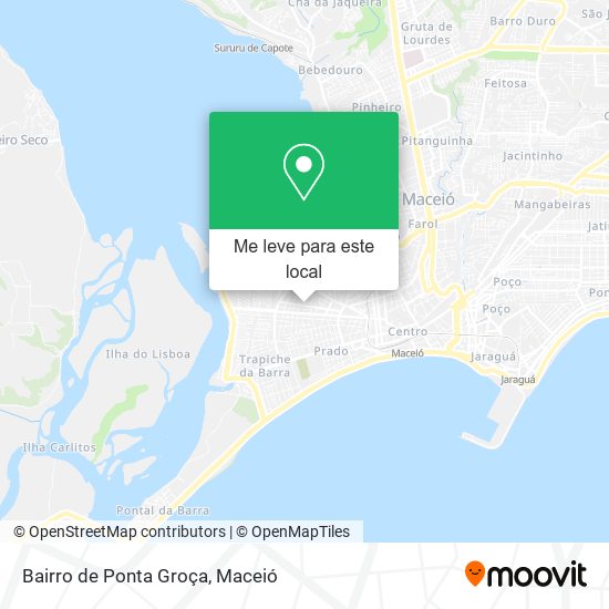 Bairro de Ponta Groça mapa
