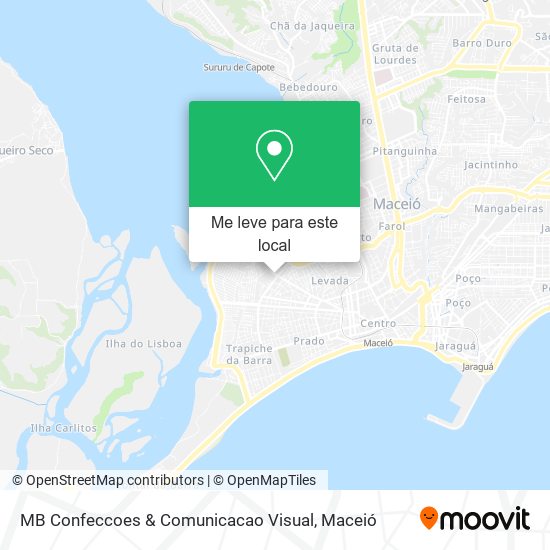 MB Confeccoes & Comunicacao Visual mapa