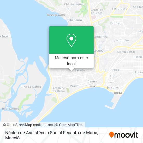 Núcleo de Assistência Social Recanto de Maria mapa