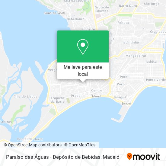 Paraíso das Águas - Depósito de Bebidas mapa
