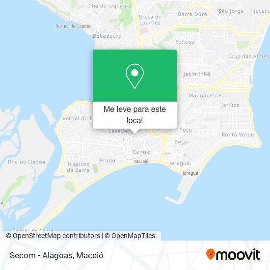 Secom - Alagoas mapa