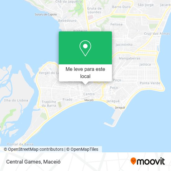 Central Games mapa