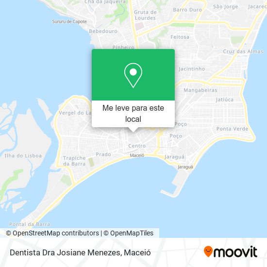 Dentista Dra Josiane Menezes mapa