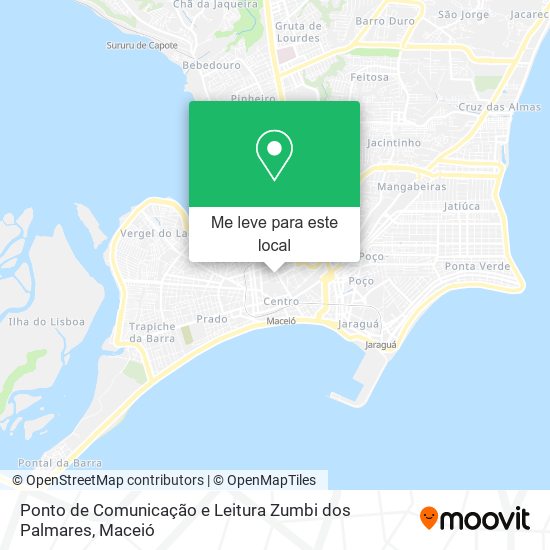 Ponto de Comunicação e Leitura Zumbi dos Palmares mapa