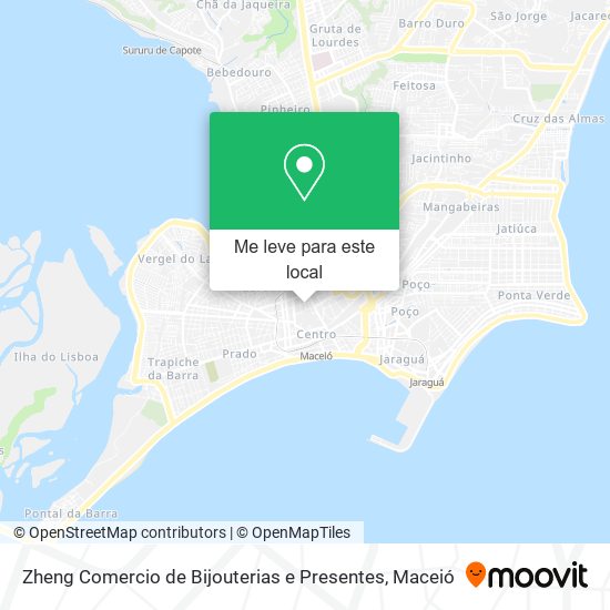 Zheng Comercio de Bijouterias e Presentes mapa
