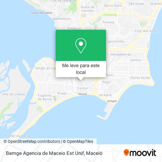 Bemge Agencia de Maceio Est Unif mapa