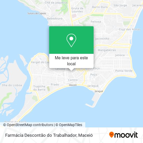 Farmácia Descontão do Trabalhador mapa
