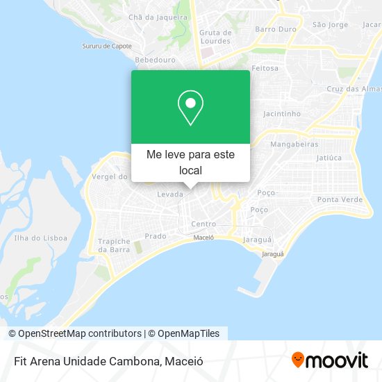 Fit Arena Unidade Cambona mapa