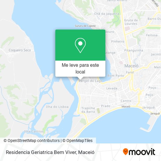 Residencia Geriatrica Bem Viver mapa