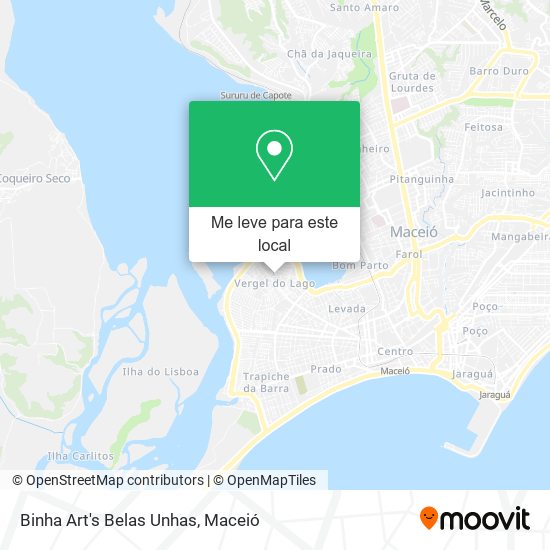 Binha Art's Belas Unhas mapa