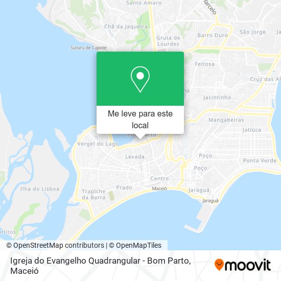 Igreja do Evangelho Quadrangular - Bom Parto mapa